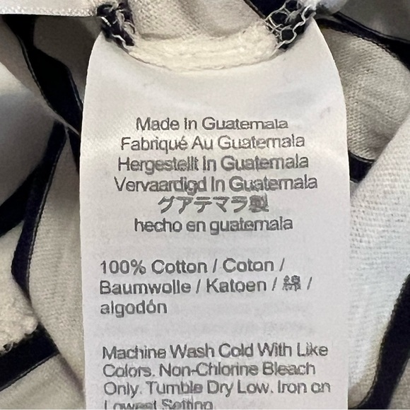 J Crew three-quarter sleeve striped cotton shirt size XS nautical beachy NWT - Picture 8 of 10